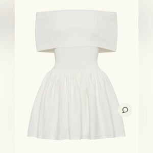 Lydia off the shoulder white mini dress